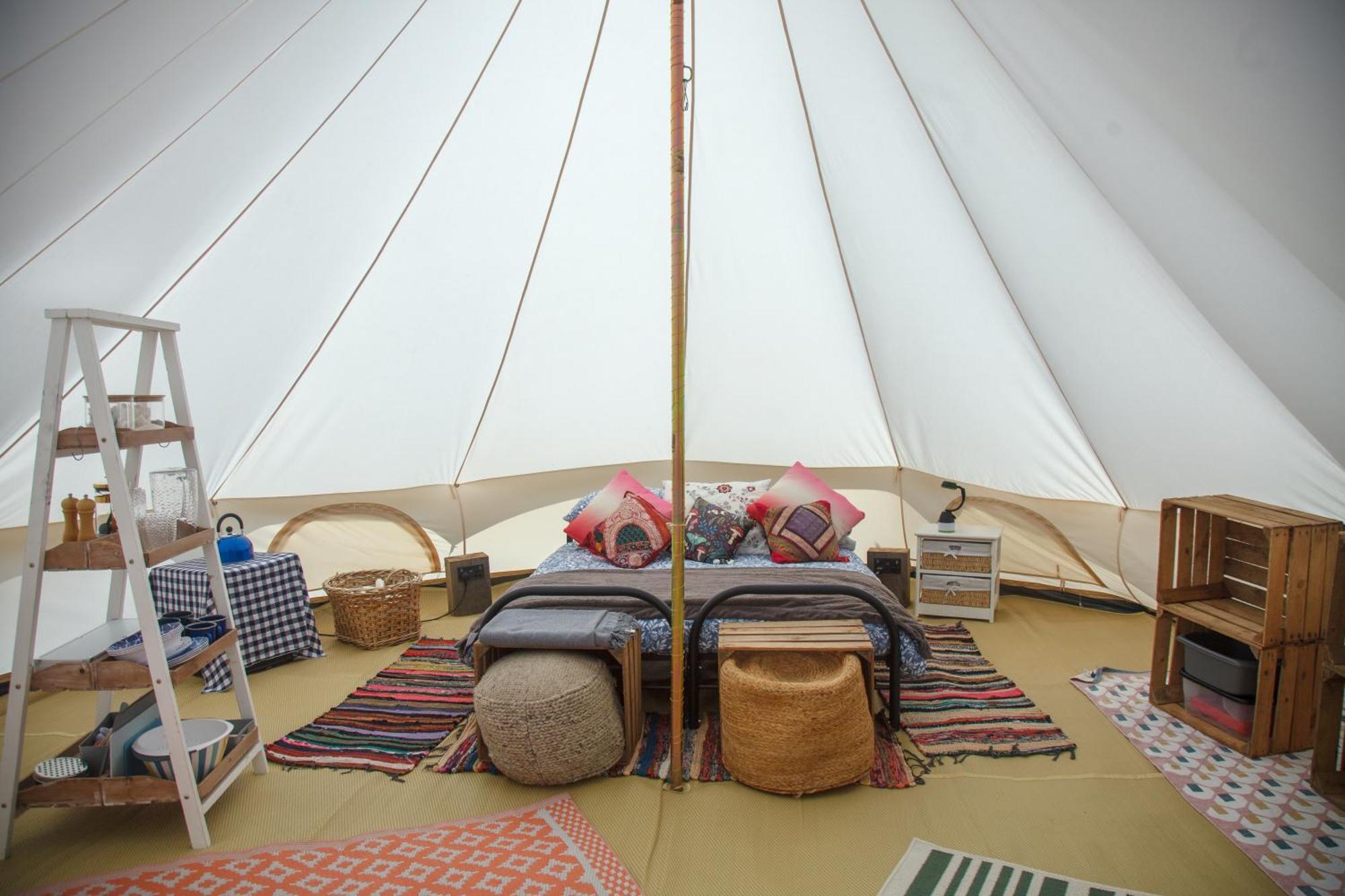 Glamping Meadow Bell Tent Stithians Екстер'єр фото